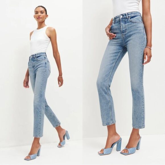 Reformation Cynthia Stretch High Rise Straight Jeans in Manitoba - Picture 1 of 10